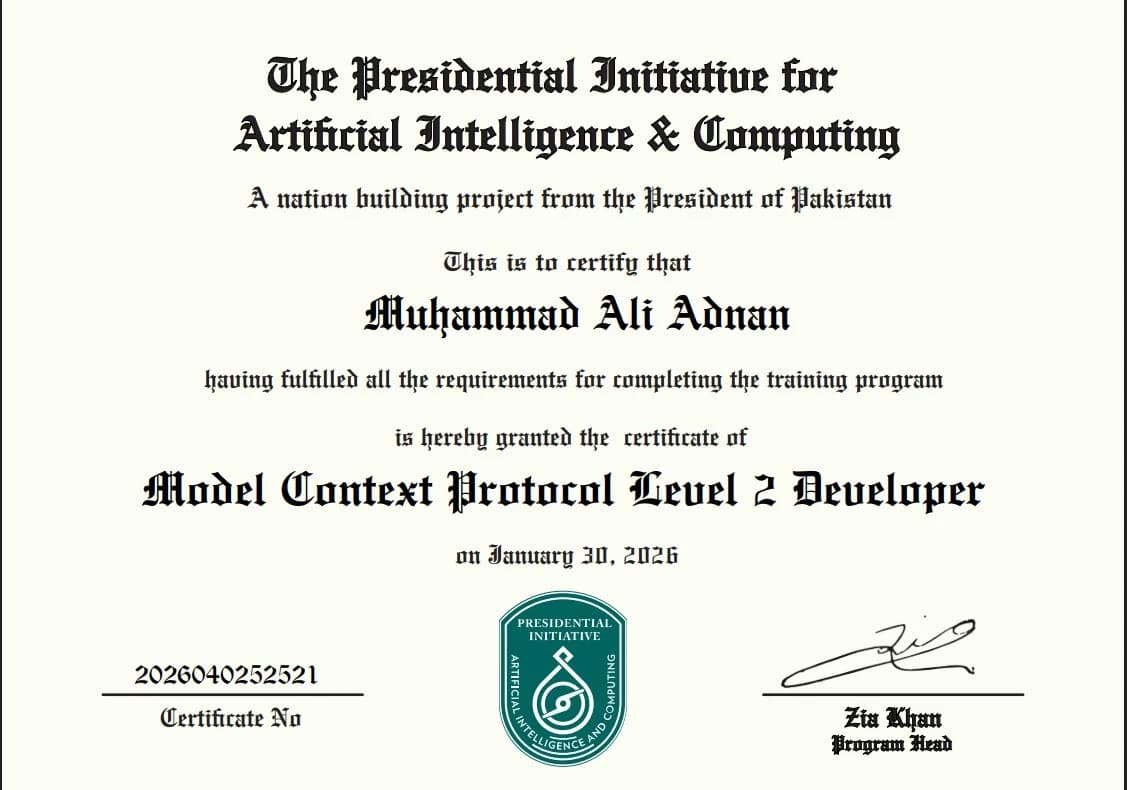 Model Context Protocol (MCP) Developer